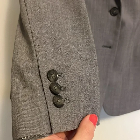 Banana Republic | 12P | like new condition | gray blazer - Picture 9 of 13